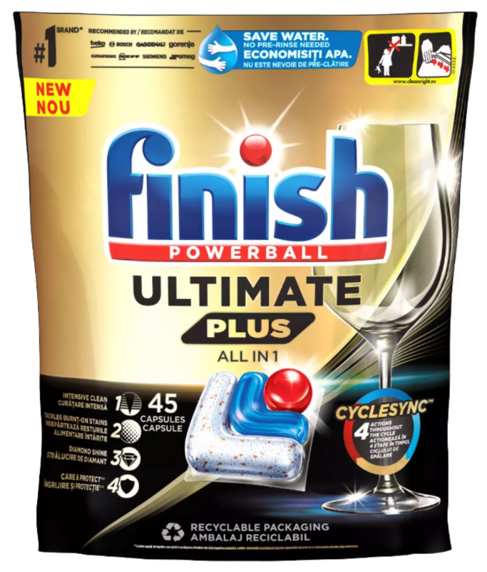 Finish Ultimate Plus All in One – 45 kapsúl Finish Ultimate Plus All in One - 45 kapsúl – Obrázok 1