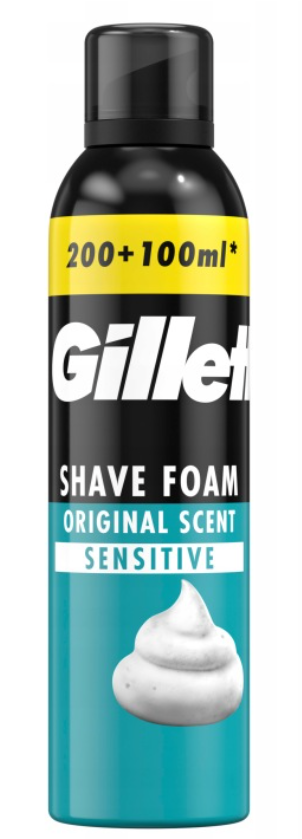 Gillete pena - Sensitive Skin 300ml Gillette pena - Sensitive Skin 300ml – Obrázok 1