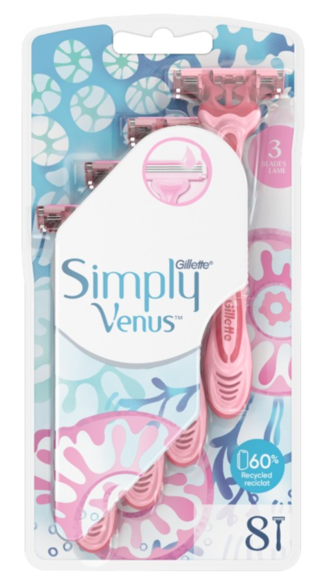 Gillette Simply Venus 8ks - 2 britvové Gillette Simply Venus 8ks - 2 britvové – Obrázok 1