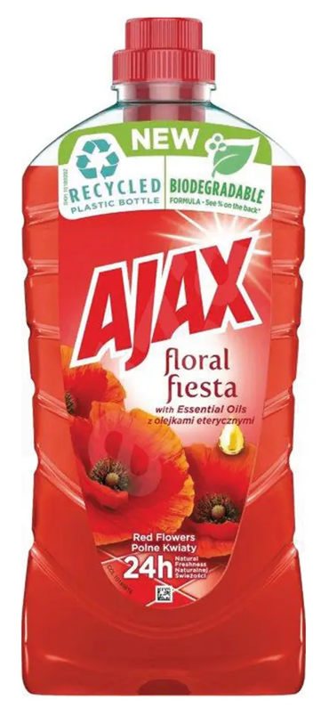 Ajax na podlahu 1l Floral Fiesta Red Flowers Ajax Floral Fiesta Red Flowers - 1l – Obrázok 1