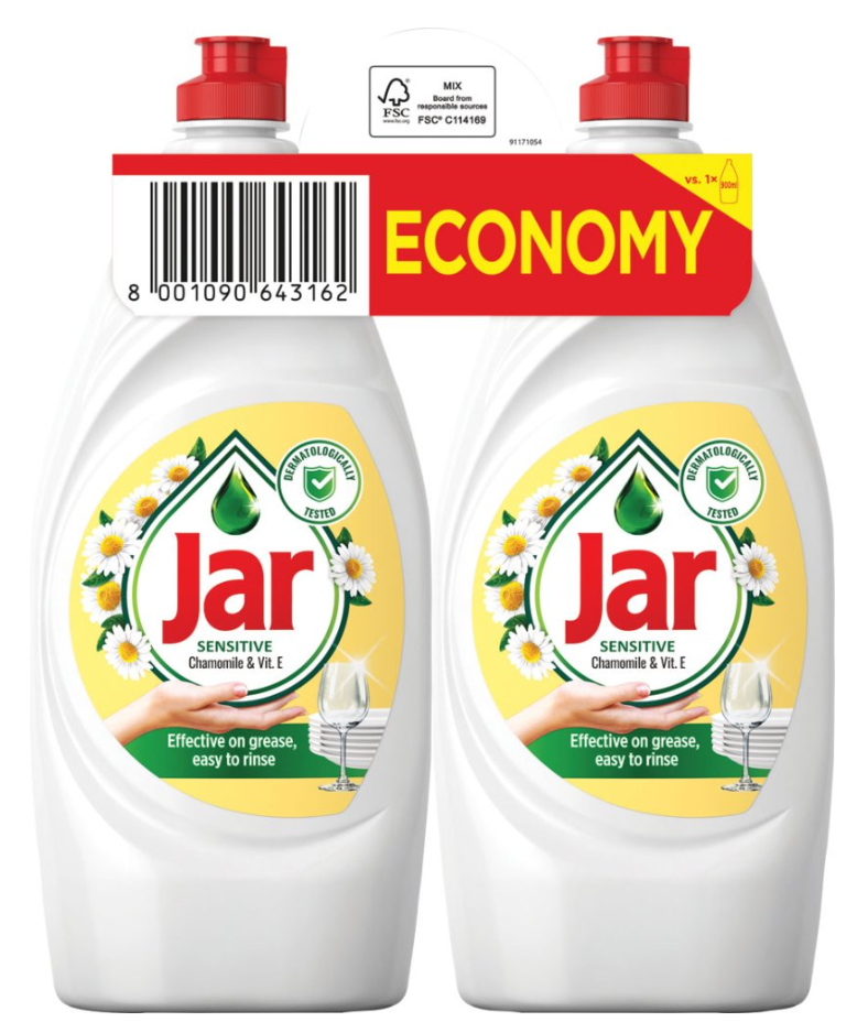Jar 2x900ml SENSITIVE Chamomile & VitaminE Jar Sensitive Chamomile & VitaminE - 2x900ml – Obrázok 1