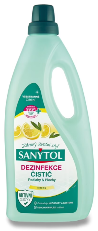 Sanytol čistič podláh 1l Lemon Sanytol čistič podláh Lemon - 1L – Obrázok 1