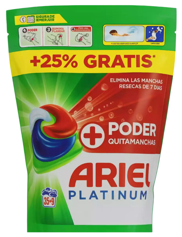 Ariel Platinum Extra Stain Remover - 44 kapsúl Ariel Platinum Extra Stain Remover - 44 kapsúl – Obrázok 1